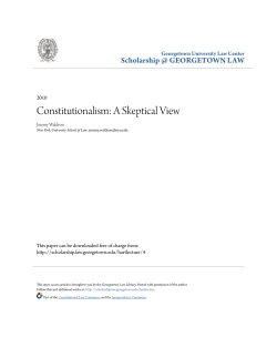 Constitutionalism: A Skeptical View