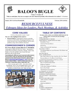 baloo`s bugle - US Scouting Service Project