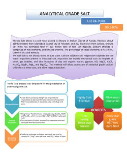analytical grade salt