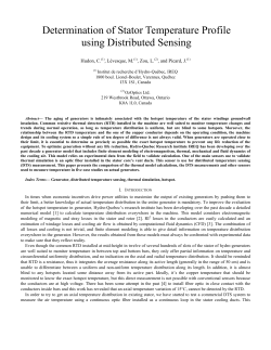 Determination of Stator Temperature Profile using