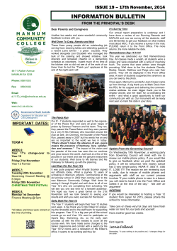 Issue 19 - Mannum Community College