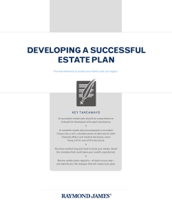 Developing a Successful Estate Plan