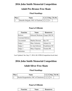 6.0 Results - Carolinas Figure Skating Club
