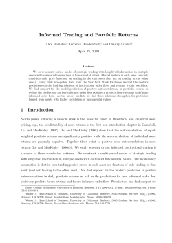 Informed Trading and Portfolio Returns