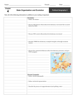 State Organization and Evolution