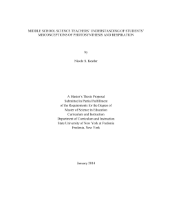 MIDDLE SCHOOL SCIENCE TEACHERS