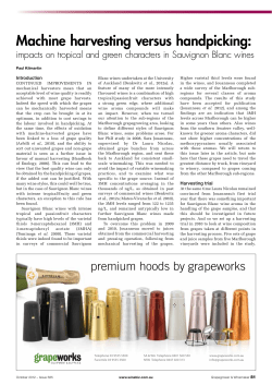 Machine harvesting versus handpicking