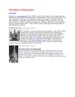 The History of Skyscrapers I
