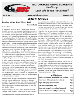 MRC News - Motorcycle Riding Concepts
