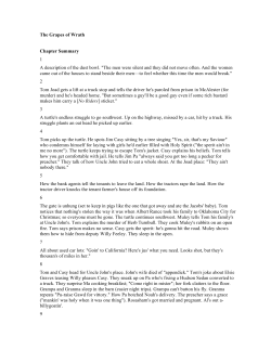 The Grapes of Wrath Chapter Summary 1 A description of the dust