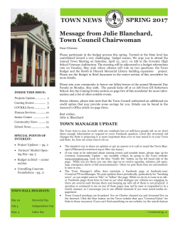 Spring 2017 Newsletter