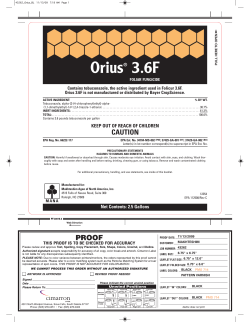 Orius® 3.6F - Greenbook.net