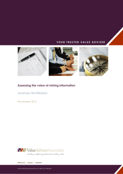 Jeames McKibben - Value Adviser Associates