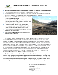 alabama water conservation and security act