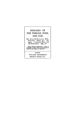 DISEASES OF THE THROAT, NOSE, AND EAR