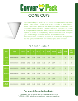 Cone Cups Sales Sheet (download PDF)