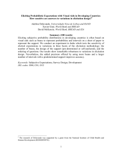 Eliciting Probabilistic Expectations with Visual Aids in Developing