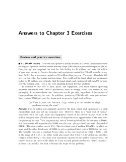Answers to Chapter 3 Exercises