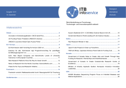ITB Infoservice 12/11 vom 16. Dezember als PDF