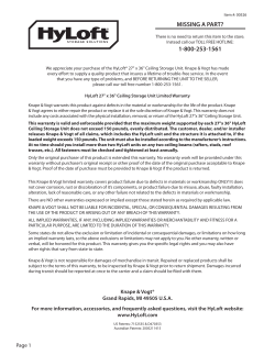 MISSING A PART? 1-800-253-1561