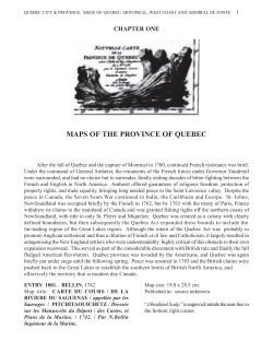 maps of the province of quebec
