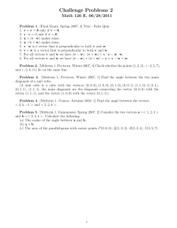 Challenge Problems 2