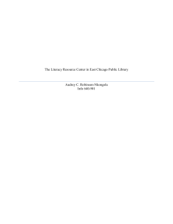The Literacy Resource Center in East Chicago Public Library