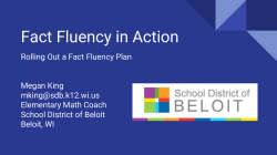 Fact Fluency in Action