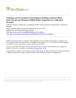 Challenges and Uncertainties in Hydrological