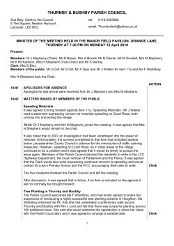 - Thurnby and Bushby Parish Council