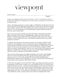 KEVIN HART biography If there`s one thing Kevin Hart can do, it`s