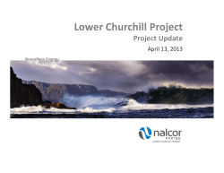 Lower Churchill Project - Muskrat Falls Project