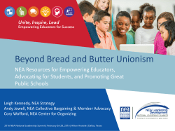 Beyond Bread and Butter Unionism
