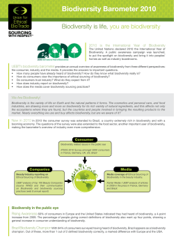 Biodiversity Barometer 2010