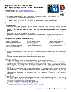 Martin Luther King Competition and Celebration