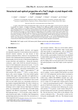 Structural and optical properties of a NaCl single crystal doped with
