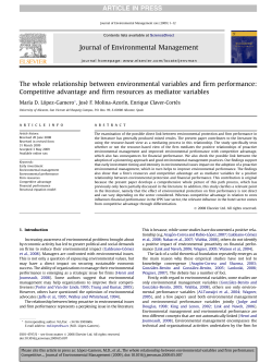 The whole relationship between environmental variables and