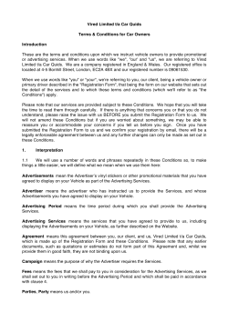Terms and Conditions