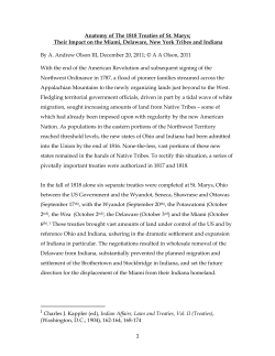 Anatomy of The 1818 Treaties of St Marys