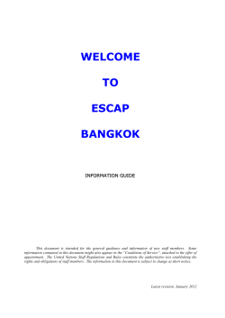 Guide to UN ESCAP for new staff members