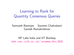 Talk slides - CSE, IIT Bombay