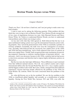 Bretton Woods: Keynes versus White