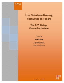 HHMI AP Biology Guide