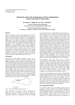 Inferences about the mechanism of flame stabilization in the near