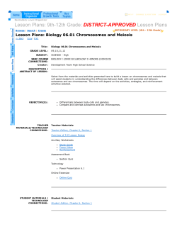 Lesson Plans: 9th12th Grade