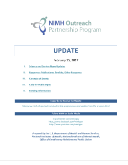 NIMH Update 2 15 2017