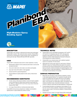 Planibond&reg; EBA Product Data Sheet