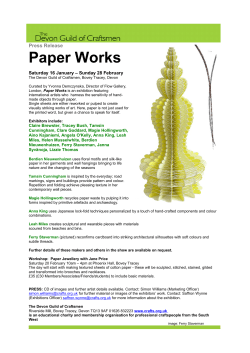 Paper Works - The Devon Guild of Craftsmen