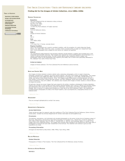 Finding Aid for the Images of Artists Collection, circa 1800s