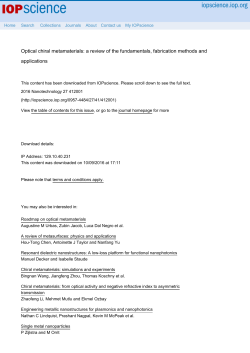 Optical chiral metamaterials: a review of the fundamentals